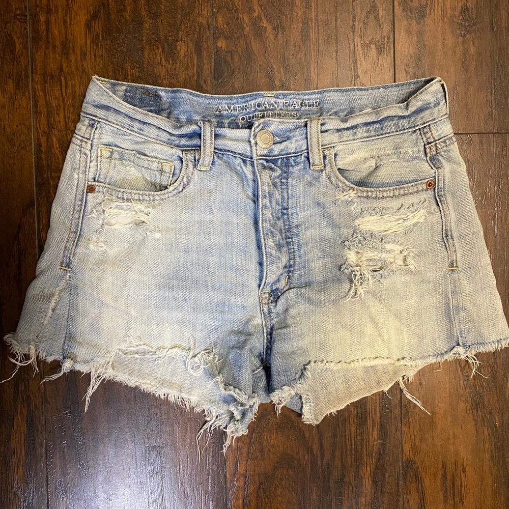 American Eagle Ripped Jean Shorts